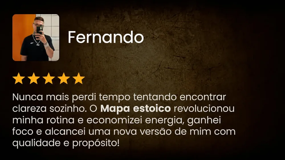 Feedback do aluno Fernando