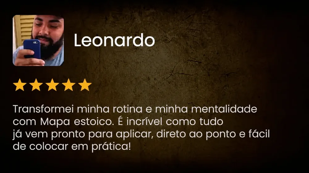 Feedback do aluno Leonardo