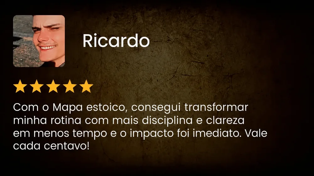 Feedback do aluno Ricardo